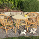 Vintage set for children in rattan