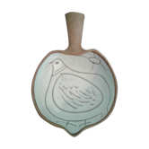 Jacques Innocenti ceramics designed bird decoration and sun, circa 1950