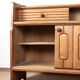 Large sideboard in Oak and Danikowski ceramics, Guillerme and Chambron.