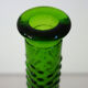Carafe bottle in green glass bubbles Empoli 60s
