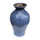 Vintage blue ceramic vase – reactive glaze, Germany, 1960s/1970s.
