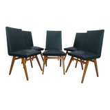 Chaises vintage bleu vert