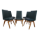 Vintage blue green chairs
