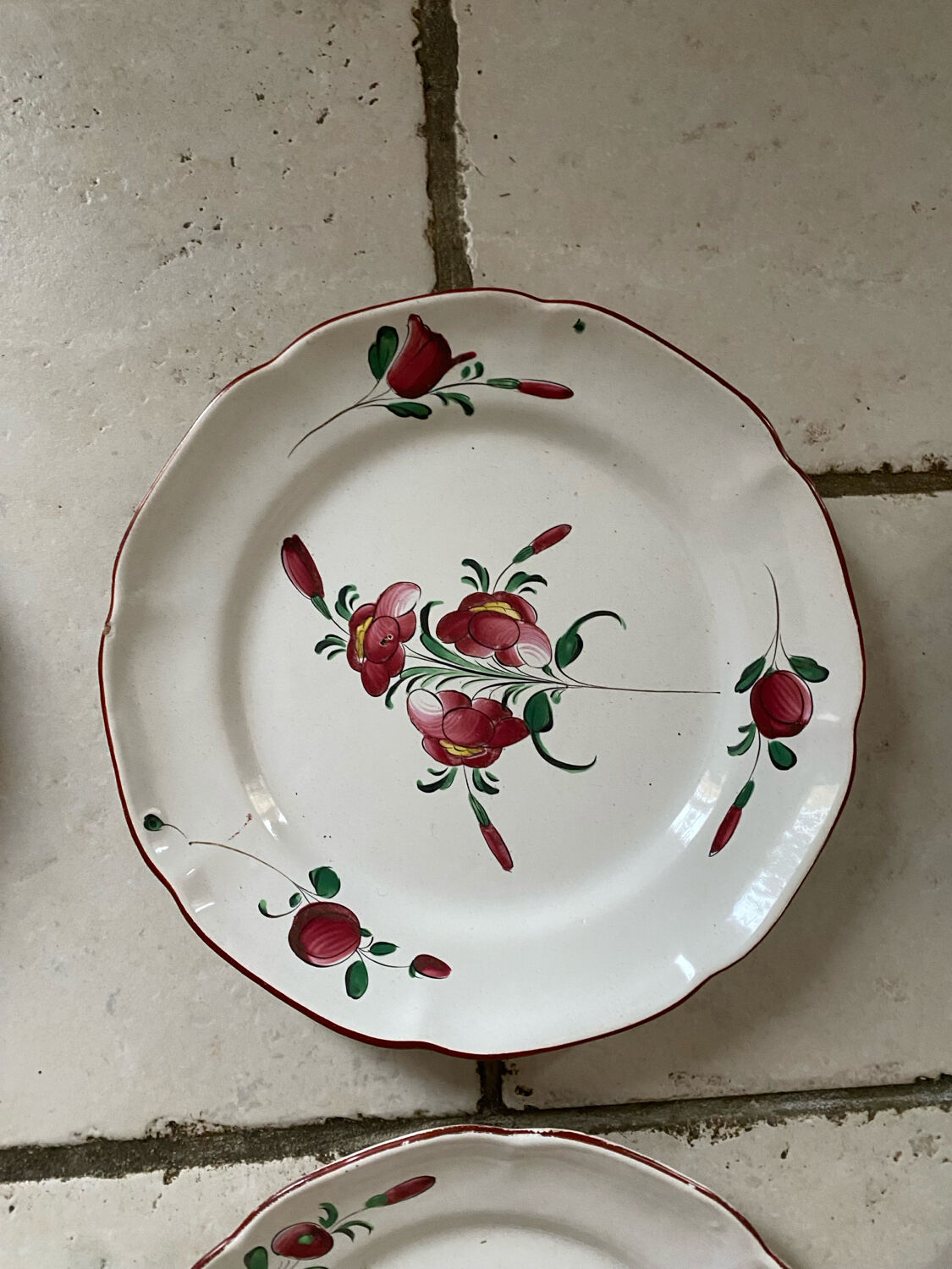 Antique Eastern earthenware plates