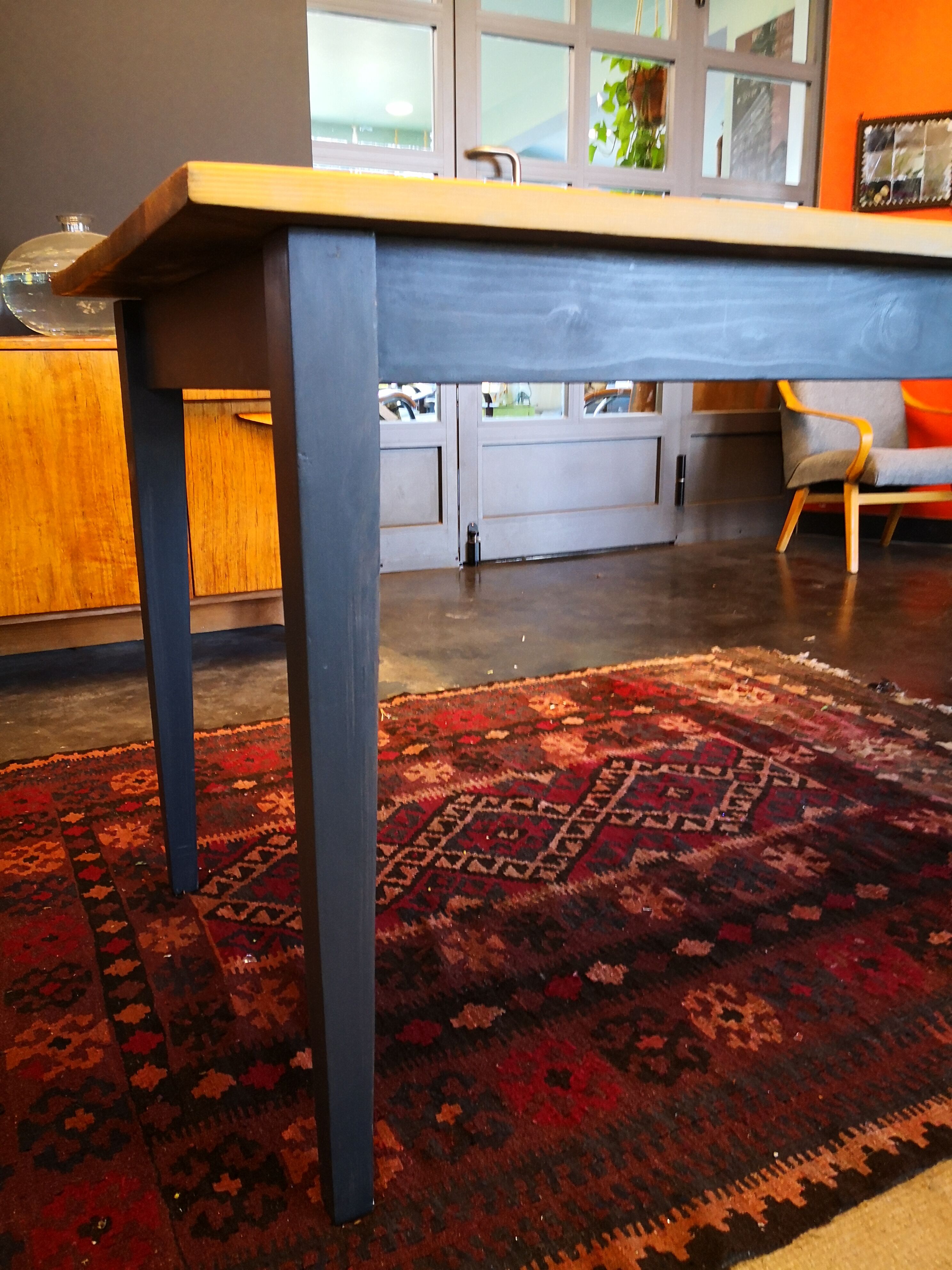 Vintage table, 2,40m, 8 people