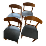 4 vintage chairs by WH Klein circa 1960.
