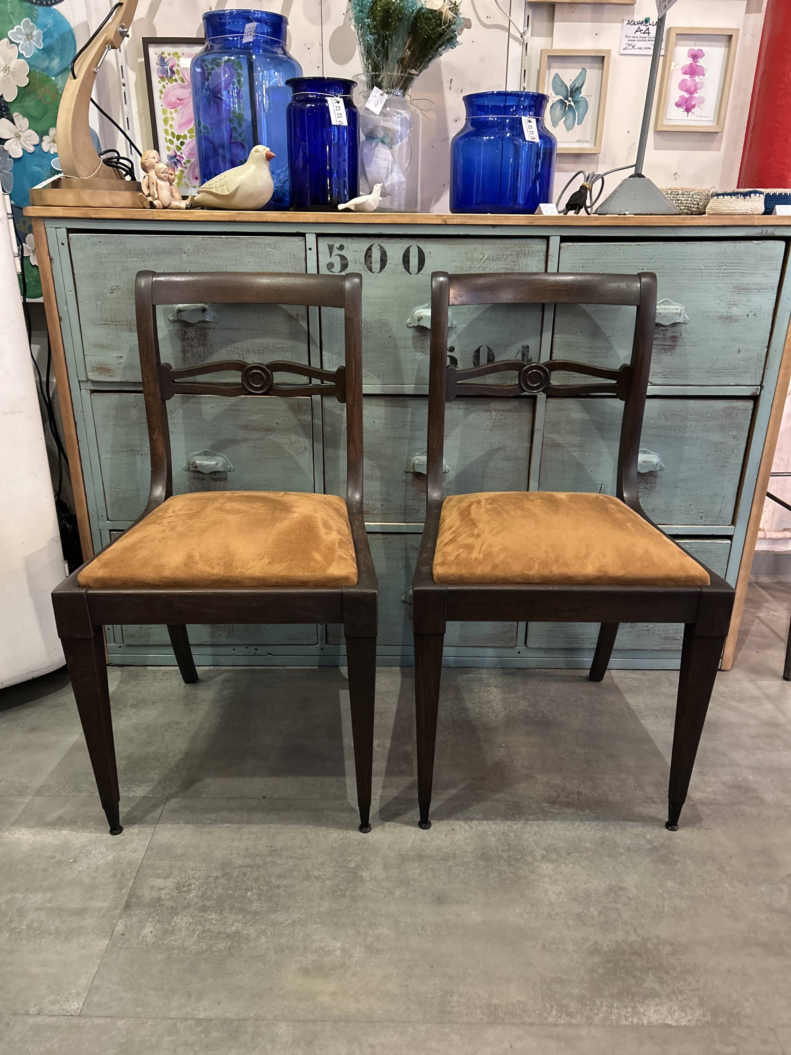 Pair of Regency style chairs from the 1940s.