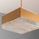 Pendant Light in Glass and Metal, 1970s Czechoslovakia, Vintage Mid-Century Ceiling Lamp Fixture