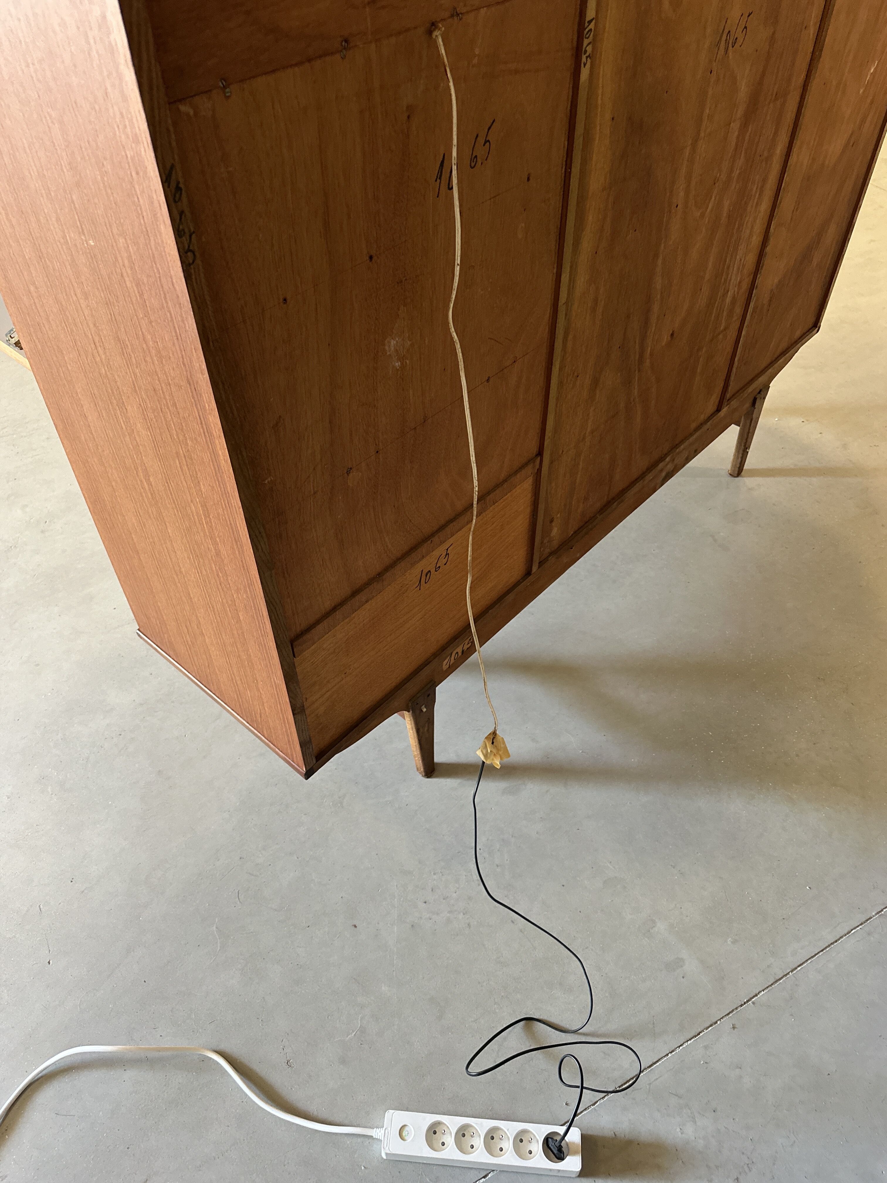 Very beautiful Scandinavian highboard in teak from the 1960s.