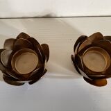 Water lily candlesticks