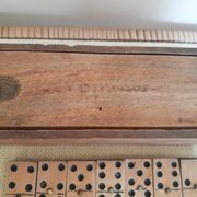 Old wooden domino game