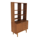 Commode-bibliothèque scandinave en teck, Suède, 1960