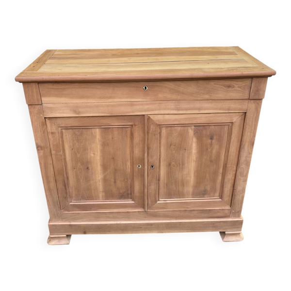 Buffet haut Louis Philippe époque XIXème siècle rénové en noyer massif