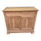 Louis Philippe high buffet from the 19th century, renovated in solid walnut.