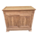 Louis Philippe high buffet from the 19th century, renovated in solid walnut.
