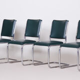 Set of four Bauhaus dining chairs designed by Anton Lorenz for Slezak Factories