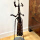Sculpture praying mantis metal sculptor Michel Pinel