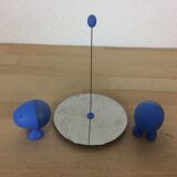Set and pepper Alessi, model blue Lilliput of Stefano Giovannoni