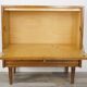 Bar storage in oak and brass, 50s - 60s