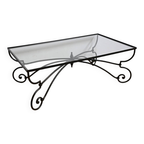 Table Basse en Fer Forgé, style Art Nouveau – 1940