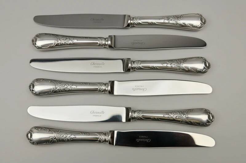 Set of 6 Christofle Marly cheese knives – 19 cm