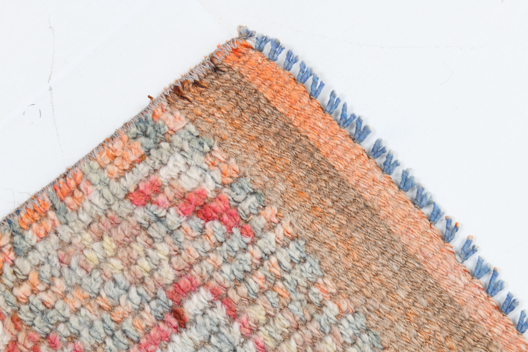 3x10 neutral handmade vintage runner rug, 78x326cm