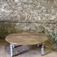 Table basse ovale bois