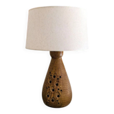 Lampe Accolay en céramique ajourée – années 50 – signée – 50 cm.