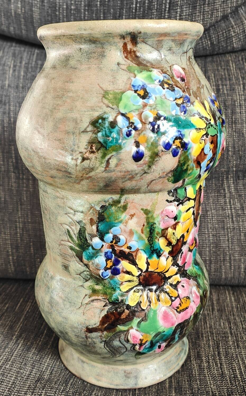 Ceramic vase signed Yves Clément