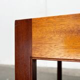 Mid-century teak and walnut side table, 1960s.
