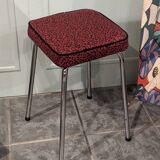 Stool with chrome legs