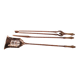 Nécessaire de cheminée début XIX eme acier et bronze