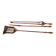Nécessaire de cheminée début XIX eme acier et bronze