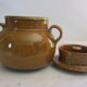 Glazed terracotta pot called pignate