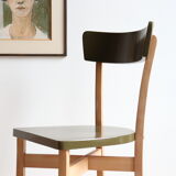 Chaise bistrot vintage en bois revisitée