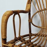 Rattan armchair 60'