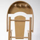 Chaise haute poupée en bois vintage