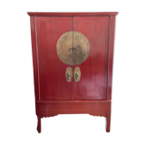 Armoire chinoise ancienne en bois laqué