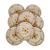 Set de 8 assiettes