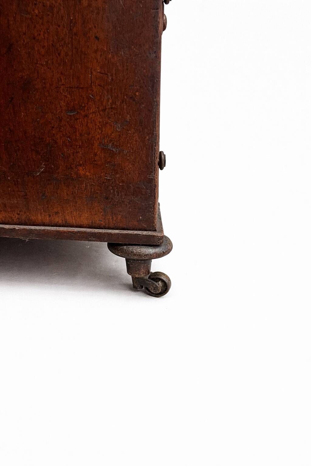 English desk with wooden drawers, late 19th century