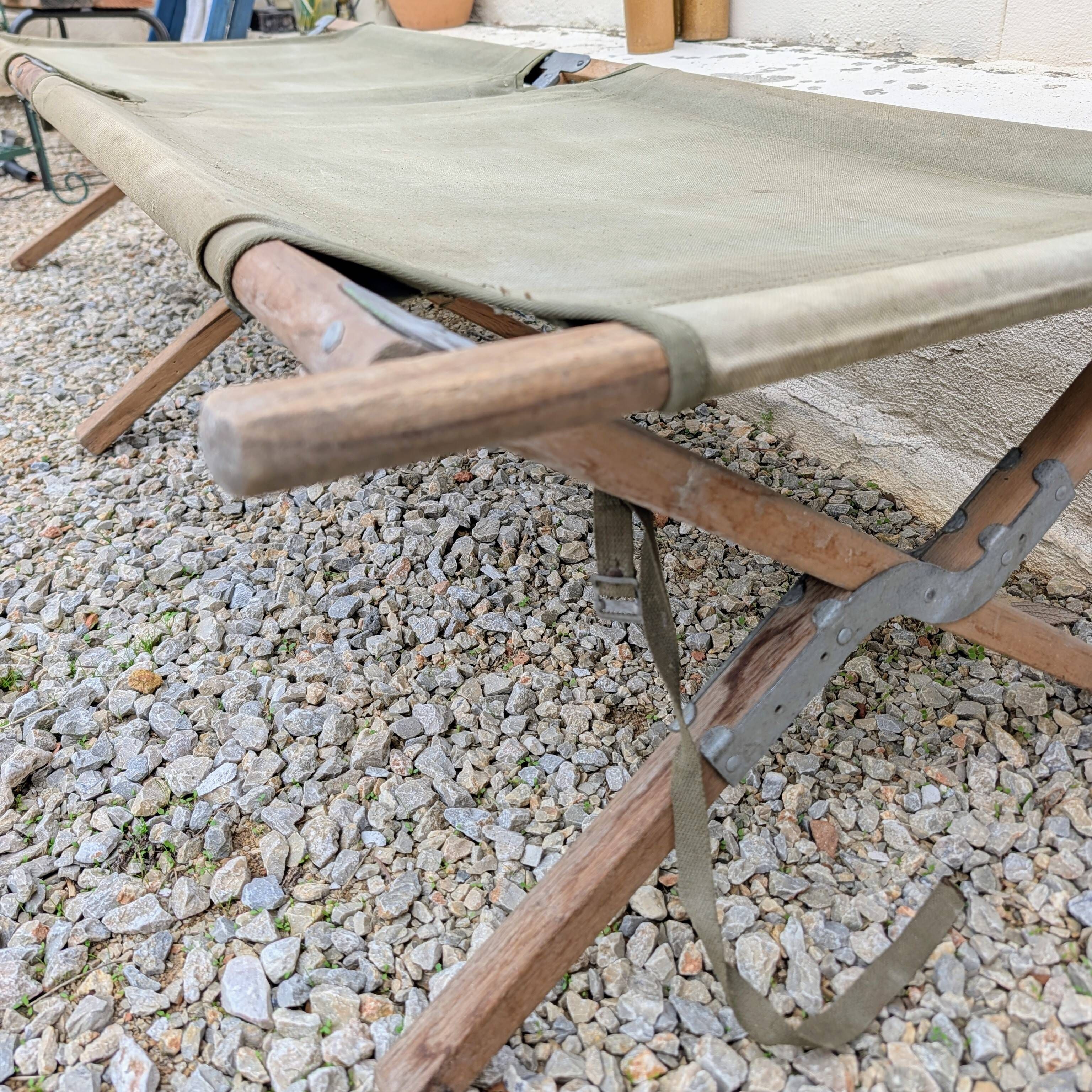 Military camp bed