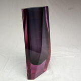 Faceted vase 80s Murano