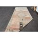 1970s Turkish Oushak Handmade Wool Cotton Orange Runner Rug 116x322