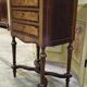 Commode travailleuse marquetée époque Napoléon III à abattant avec miroir