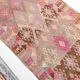 3x12 Pink & Brown Suğer Soft Modern Vintage Runner Rug, 92x376Cm