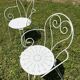 Wrought iron garden furniture