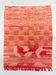 Tapis berbère marocain Boujaad rouge et ocre à motifs graphiques 2,64x2,02m