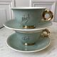 Lunch duo Digoin Sarreguemines Toi & Moi vert sage 50s