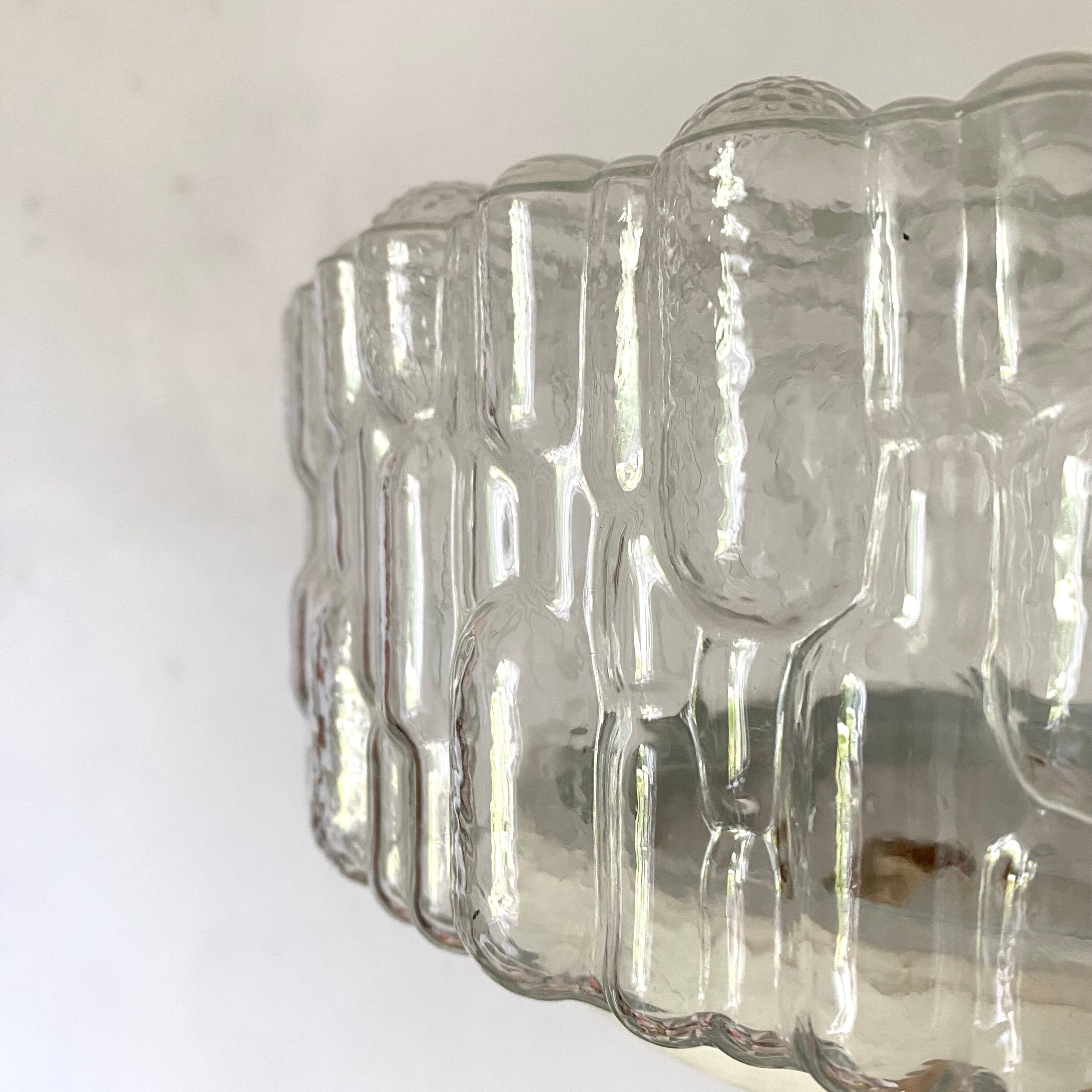 Vintage round glass ceiling lamps