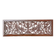 Lattice wooden wall panel with a plant motif, originating from Sri Lanka, 97x32cm.
